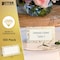 Better Office Products Place Cards, 2in. x 3.5in. White W/Metallic Gold Leaf Foil Border, Folded Table Tent Cards, 100PK 64645 - alternate 4